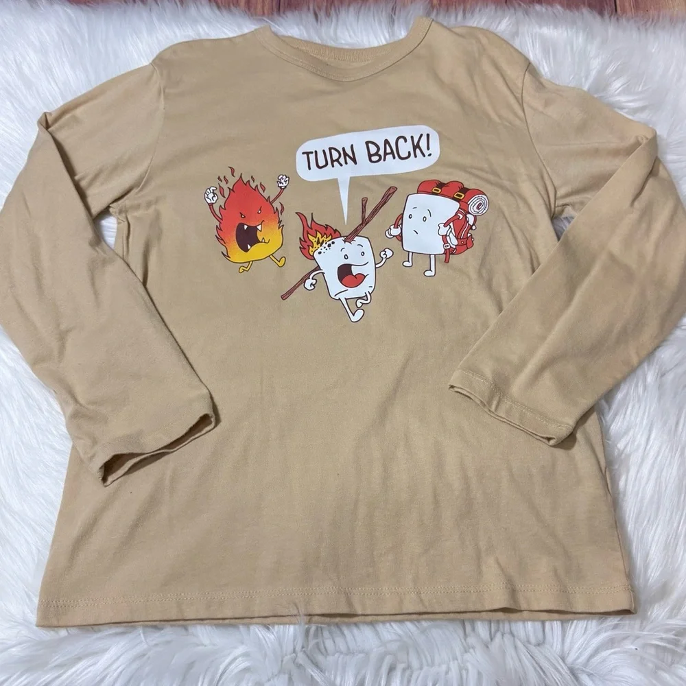The Children’s Place Graphic Long Sleeve Shirt - Boys Size M (7/8)